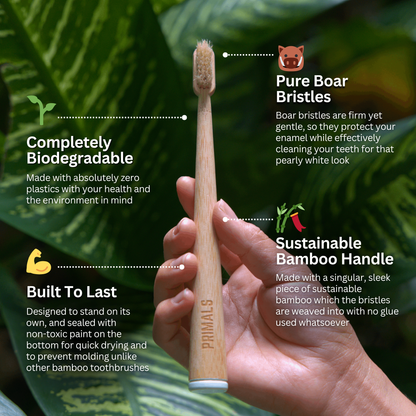Smellfresh Bamboo Toothbrush - Mikroplastik Schutz